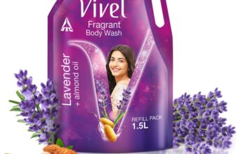 Vivel Fragrant Body Wash Lavender & Almond Oil Shower Gel, Supersaver Xl Refill Pouch(1500 Ml)