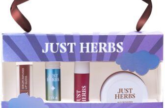 Just Herbs Travel Touch Up Kit Included Lip Gloss, Perfume, Liquid Lipstick & Cheek Tint(4 Items In The Set)