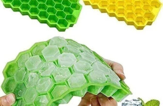 NRUTVA CREATION ICE TRAY Green, Yellow Silicone Ice Cube Tray(Pack of1)