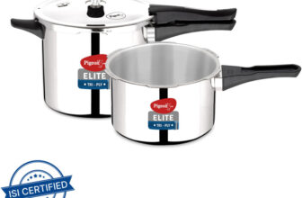 Pigeon Elite Shine and 2 L, 3 L Outer Lid Induction Bottom Pressure Cooker(Triply)