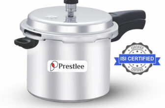 Prestlee DELUXE 5 Liter Aluminium Outer lid Pressure Cooker 5 L Outer Lid Pressure Cooker(Aluminium)