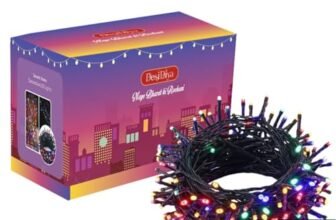Desidiya ® Plastic 12 Meter LED Decorative String Fairy Rice Lights for Home Decoration Indoor and Outdoor Decoration Lights, Festival, Party, Garden, Wedding (Multicolor)(Pack of 1)