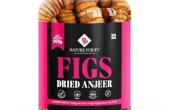 Nature Purify Premium Afghani Anjeer – 900 grams | Dried Figs | Natural, Rich in Iron, Fibre & Vitamins Fig/Afghanistan Anjir Dry Fruit Jar Pack.
