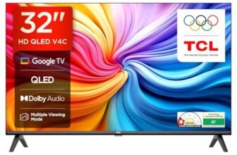 TCL 80 cms (32 inches) V4C Series HD Ready Smart QLED Google TV 32V4C