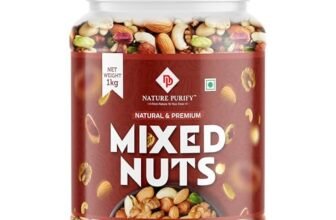 Nature Purify Mixed Nuts 1 kg Almond, Cashew Nuts, Green Raisins, Apricots, Black Raisins, Pumpkin, Sunflower and Many More.