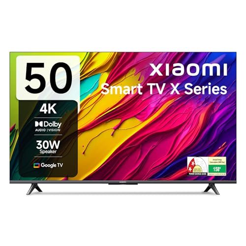 Xiaomi MI 125 cm (50 inches) X Series 4K LED Smart Google TV L50MA-AUIN (Black)
