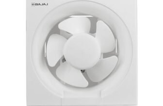 Bajaj AirOut 150 MM 4 Star Dom Exhaust Fan | Back Shutter | 100% Copper Motor | Auto Thermal Protector | Aerodynamaically Designed Blade【White】