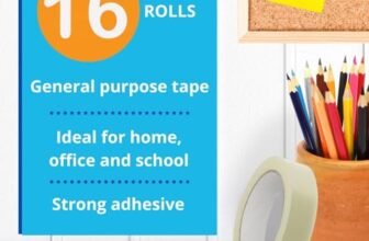 AIPL BOPP Packaging Clear Tape – 18MM x 65 Meter| Pack of 16 | for Packaging, Decorating and DIY works