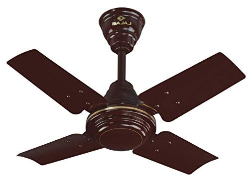 Bajaj Maxima 600 MM Ceiling Fan | High Speed | Double Ball Bearing | Quick-start High Torque Motor | 2-Yr Warranty 【Brown】