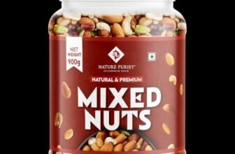 Nature Purify Mixed Nuts 900gm Almond, Cashew Nuts, Green Raisins, Apricots, Black Raisins, Pumpkin, Sunflower and Many More.
