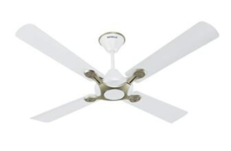 Havells 1200Mm Leganza Es 4B Ceiling Fan | Best Fan In 4 Blade, Premium Finish Deco. Fan, High Air Delivery | Energy Saving, 100% Pure Copper Motor, 2 Year Warranty | (Pack Of 1, Pearl White Silver)
