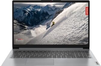 Lenovo IdeaPad 1 AMD Ryzen 5 7520U 15.6″ HD Thin and Light Laptop (8 GB/512GB SDD/Windows 11 Home/1Yr Warranty/Cloud Grey/1.58Kg), 82VG00ESIN