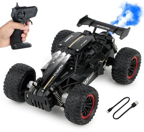 Zest 4 Toyz Remote Control Car Toy for Kids 2WD High Speed RC Car with Mist Spray Effect Type- C Rechargeable RC Drift Car for Boys and Girls Age 3+ (Black)