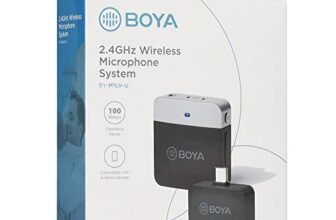 Boya BY-M1LV-U Type-C 2.4Ghz Wireless Microphone (1Transmitter+1Receiver)