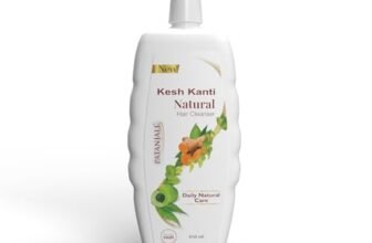 Patanjali Kesh Kanti Hair Cleanser Natural Shampoo, Herbal Care for Healthy Hair, Suitable for All Hair Types (650 Ml)