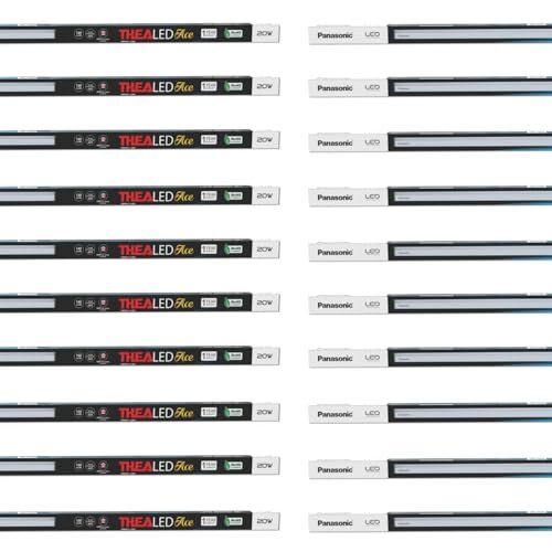 Panasonic 20W TheaLED Batten Tube Light for Living Room & Bedroom, Energy Efficient Batten for Home, 6500K Cool Day Light, Pack of 10