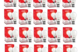 Eveready 12W Led B22 Light Bulb | High Efficiency & Glare-Free Light | 4KV Surge Protection | With Wide Operating Voltage Range | 100 Lumens Per Watt | Cool Day Light (6500K) | Pack of 20