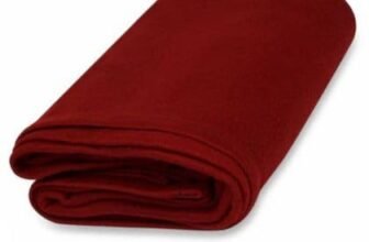 Purav Light Fleece Blanket for Single Bed Soft, Woolen, Winter & Traveling Blanket Ideal AC & All-Season Blanket Polar Fleece & Micro Mink -60″ X 90”-1 Pc, Maroon| TC – 260