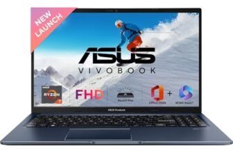 ASUS Vivobook 15, Smartchoice, AMD Ryzen 7 5825U, 16GB RAM, 512GB SSD, FHD 15.6″, Windows 11, Office Home 2024, Quiet Blue, 1.7Kg, M1502YA-BQ703WS, AMD Radeon iGPU, M365 Basic (1Year)*, 42Whr Laptop