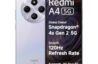 Redmi A4 5G (Sparkle Purple, 4GB RAM, 64GB Storage) | Segment Largest 6.88in 120Hz | 50MP Dual Camera | 18W Fast Charging | Charger in The Box