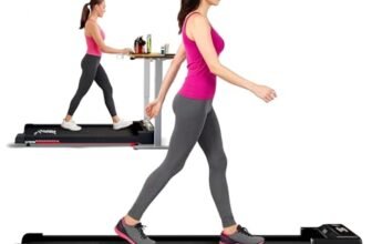 Lifelong Walking Pad Treadmill | 3 HP Brushless Motor | 2-Level Manual Incline | LED Display | Foldable Design | Remote Control | 110 Kg Capacity | 8 Km/h Speed | Home Fitness Walking Machine LLTM183