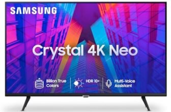 Samsung 138 cm (55 inches) Crystal 4K Neo Series Ultra HD Smart LED TV UA55AUE65AKXXL (Black)