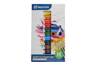 Neomate Acrylic Color Paint Set | 12 X 12Ml Aluminum Tubes | Vibrant Acrylic Colors For Artists & Hobbyists | Ideal For Painting On Canvas, Paper, Wood, Assorted