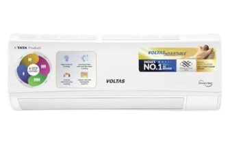 Voltas 1.5 ton 3 Star, Inverter Split AC (Copper, 4-in-1 Adjustable Mode, Anti-dust Filter,183V Vectra CAW, White)