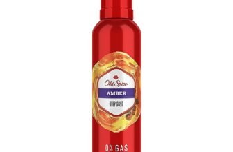 Old Spice Amber No Gas 24 hour Long Lasting Freshness Deodorant Perfume Body Spray For Men, 140ml
