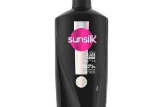 Sunsilk Radiant Black Shine Shampoo 650 ml || Infused with 3% VITA-GLOSS COMPLEX* || Gives Glass Shine Hair