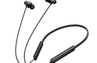 realme Buds Wireless 3 Neo in Ear Bluetooth Neckband with 13.4 Mm Dynamic Bass Boost Driver,Upto 32 Hours Playback,Fast Charge,Ai Enc,45Ms Low Latency,Ip55 Dust&Water Resistannt&Bluetooth V 5.4 Black