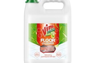 Vim Floor Cleaner: 5L |Refreshing Lemongrass with Salt|100% Removal of stains for complete clean floors & long lasting fragrance