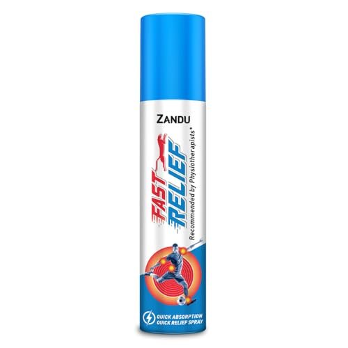 Zandu Fast Relief Spray 100 ml | Quick Solution To Sports & Gym Injuries | Turbo Action Formula for Back and Muscle Pain | Recommended By Physiotherapist