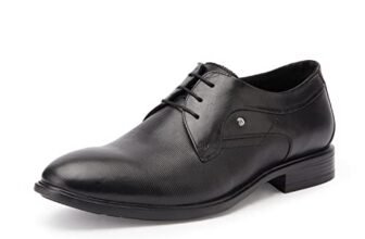 Hush Puppies Men’s Lace-up Formal Shoes – BLACK (7 UK) (8246070)