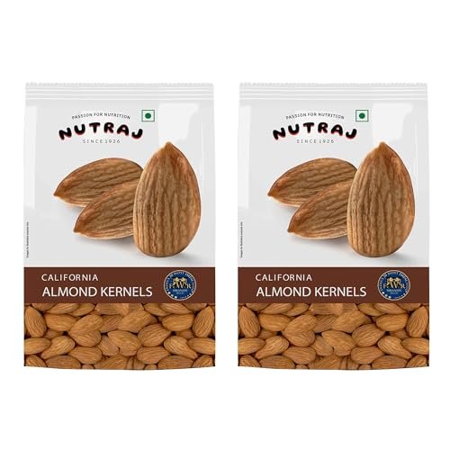 Nutraj Premium Raw California Almonds Whole Value Pouch Pack 2 Kg | 100% Natural and Quality Badam Giri | Dry Fruits Real Nuts