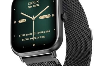 Fire-Boltt Ninja Call Pro Max Ultra Smart Watch 2.01” HD Display, Bluetooth Calling, AI Voice Assistant, 120 Sports Modes, IP67 Waterproof, SpO2 Monitor, Smart Watch for Man & Woman- Black