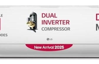 LG 2 Ton 3 Star DUAL Inverter Split AC (Copper, AI Convertible 6-in-1, Diet Mode+, Faster Cooling & Energy Saving, 4 Way Swing, HD Filter with Anti-Virus Protection, US-Q24SNXE, White)