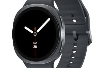 Samsung Galaxy Watch8 (44mm, LTE, Graphite) with 3nm Processor | Dual GPS | Sapphire Glass & Armor Aluminum | 5ATM & IP68 | BP, ECG, IHRN & Vascular Load Monitoring | Anti-oxidant Index