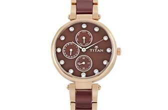 Titan Analog Red Dial Women’s Watch-95062WD01