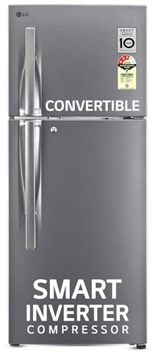 LG 240 L 3 Star Frost-Free Smart Inverter Double Door Refrigerator (GL-S292RDSX, Dazzle Steel, Convertible & Multi Air Flow Cooling)