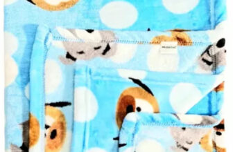 BUMTUM Printed Single AC Blanket for AC Room(Microfiber, Blue)