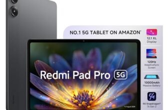 Redmi Pad Pro 5G | Snapdragon 7s Gen 2| 12.1-inch/30.7cm XL Display | 33+ Days Ultra-Long Standby | 10000mAh (typ) Battery | Powered by HyperOS | 8GB, 256GB | Wi-Fi 6 + 5G | Graphite Grey