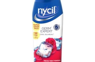 Nycil Germ Expert Cool Gulabjal Prickly Heat and Cooling Powder – 400 g | Get Relief from Skin Problems