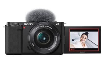 Sony Alpha ZV-E10L 24.2 Mega Pixel Interchangeable-Lens Mirrorless vlog Camera with 16-50 mm Lens, Made for Creators | APS-C Sensor | Advanced Autofocus | Clear Audio & 4K Movie Recording – Black