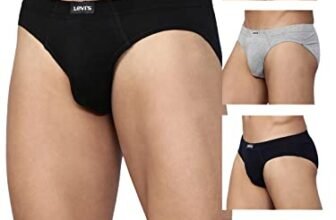 Levi’s Men’s Cotton Modern Regular Fit Solid Brief (Pack of 5) (#011-BRIEF-ASST-P5_Assorted_L)