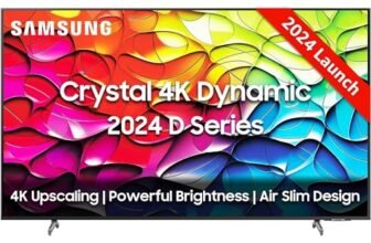 Samsung 108 cm (43 inches) D Series Brighter Crystal 4K Dynamic Ultra HD Smart LED TV UA43DUE80AKLXL (Titan Gray)