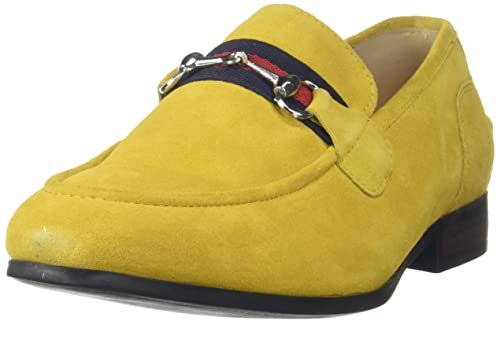 Hush Puppies Mens Suede Trim Loafer Yellow Sneaker – 8 UK (8538013)