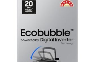 Samsung 8 kg, 5 star, Eco Bubble Tech, Digital Inverter Motor, Soft Closing Door, Fully-Automatic Top Load Washing Machine (WA80BG4441BGTL, Light Gray)