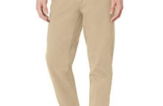 Amazon Essentials Men’s Straight-Fit Jogger Pant, Khaki Brown, Large