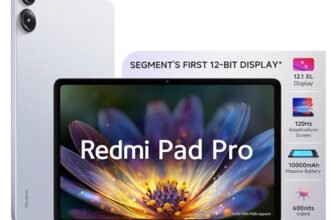 Redmi Pad Pro| Snapdragon 7s Gen 2| 30.7cm(12.1) Tablet| 33+ Days Standby|10000mAh| HyperOS| 120Hz|6GB, 128GB| Quad Speakers|Wi-Fi 6| Mist Blue